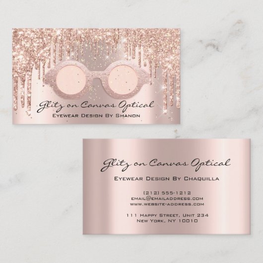 Roos Eyeglassenpark Visitekaartje (Voorkant / Achterkant)