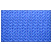 Roos Fabric Blue Roos Cotton of Poly Stof (Fat Quarter)