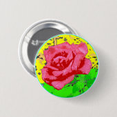 Roos Face Ronde Button 5,7 Cm (Voorkant /achterkant)