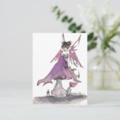 roos faerie briefkaart (Staand voorkant)