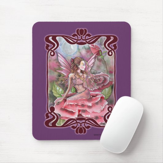 Roos Fairy Fancy Mousepad van Molly Harrison Muismat (Met muis)