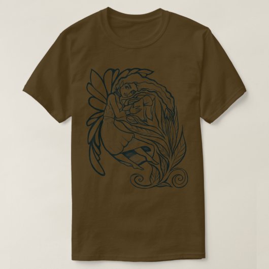 Roos Fairy Goddess Art T-shirt (Design voorkant)