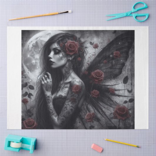 Roos Fairy Tissuepapier (Craft)