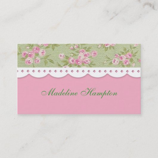 Roos Fancy Visitekaartje (Voorkant)