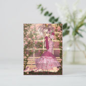 Roos Fantasy Art Briefkaart (Staand voorkant)