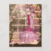 Roos Fantasy Art Briefkaart (Voorkant)