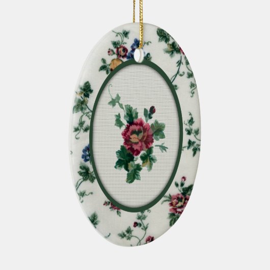 Roos Faux Cross Stitch Ornament (Rechts)
