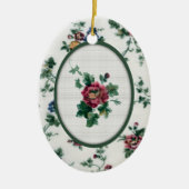 Roos Faux Cross Stitch Ornament (Voorkant)