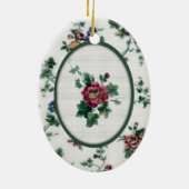 Roos Faux Cross Stitch Ornament (Achterkant)