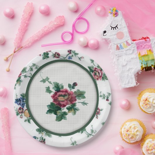 Roos Faux Cross-titch Paper Bord (Feest)