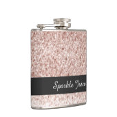 Roos Faux Glitter Sparkle Juice Heupfles (Rechts)