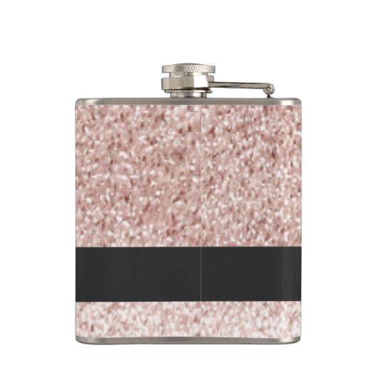 Roos Faux Glitter Sparkle Juice Heupfles (Achterkant)