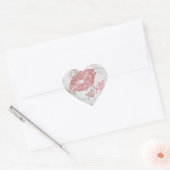 Roos Faux Glitter XOXO Hart Sticker (Envelop)