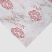  Roos Faux Glitter XOXO Heart Tissuepapier (Detail)