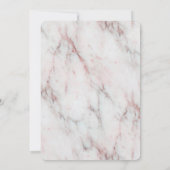  Roos Faux Glitter XOXO Kiss Kaart (Achterkant)