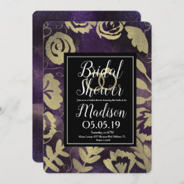 Roos Faux Gold Splash Vrijgezellenfeest Kaart