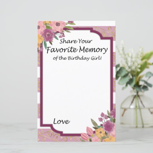 Roos Favoriete herinnering van het meisje van de g (Staand voorkant)