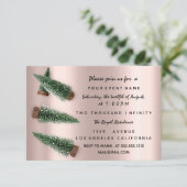 Roos feestdag winterfeestdag kerstmis kaart (Staand voorkant)