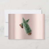 Roos feestdag winterfeestdag kerstmis kaart (Achterkant)