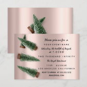 Roos feestdag winterfeestdag kerstmis kaart (Voorkant / Achterkant)