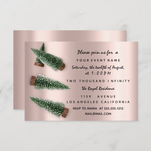 Roos feestdag winterfeestdag kerstmis kaart (Voorkant / Achterkant)