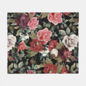 Roos Fleece Blanket Deken (Voorkant (Horizontaal))