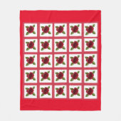 Roos Fleece Blanket Deken (Voorkant)