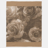 Roos Fleece Deken (Voorkant)