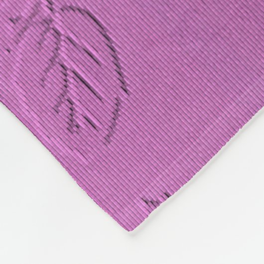 Roos Fleece Deken (Hoek)