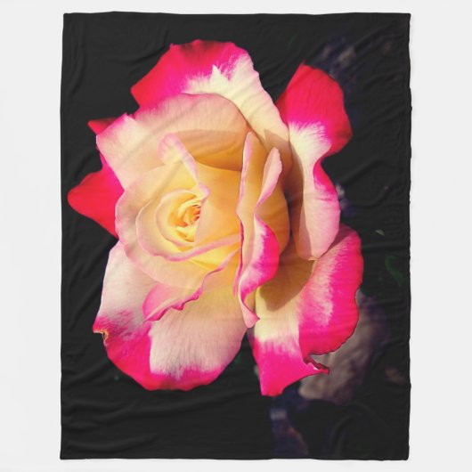 Roos Fleece Deken (Voorkant)