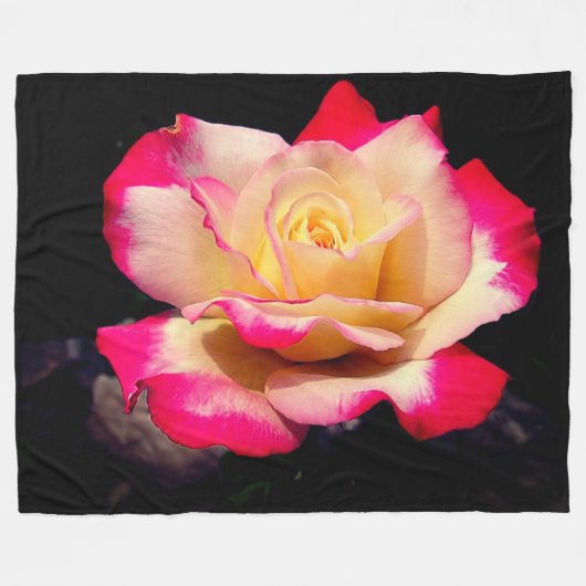 Roos Fleece Deken (Voorkant (Horizontaal))
