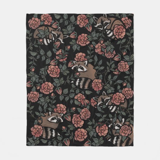  Roos Fleece Deken (Voorkant)