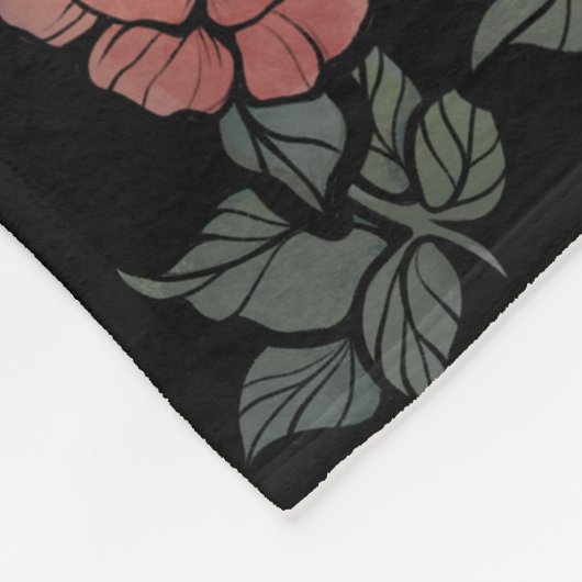  Roos Fleece Deken (Hoek)