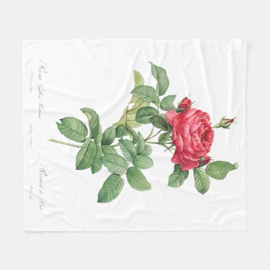 Roos Fleece Deken (Voorkant (Horizontaal))