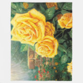 Roos Fleece Deken (Voorkant)