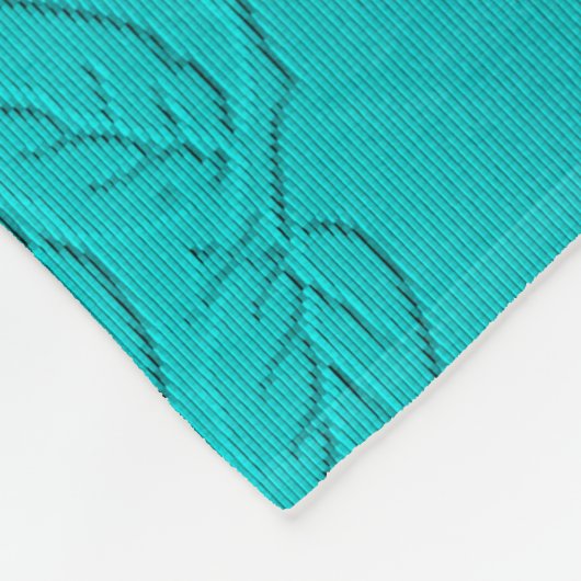 Roos Fleece Deken (Hoek)