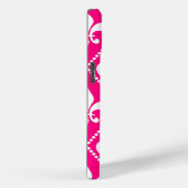 Roos Fleur de Lis m/monogram Case-Mate iPhone Case (Achterkant / Rechts)