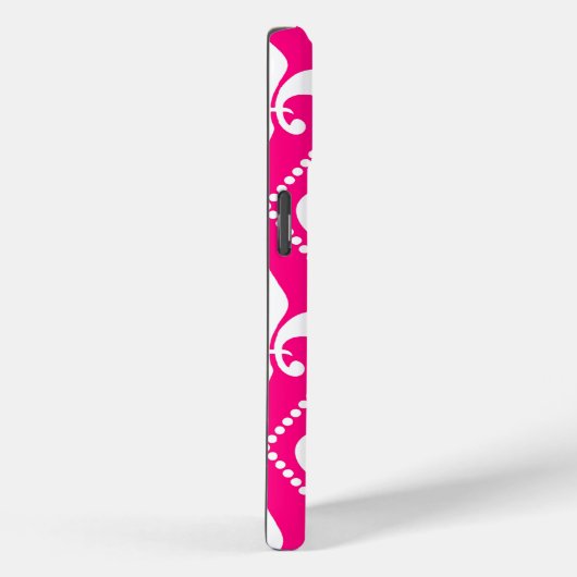 Roos Fleur de Lis m/monogram Case-Mate iPhone Case (Achterkant / Rechts)