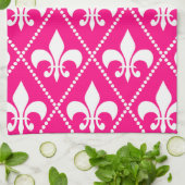 Roos Fleur de Lis Theedoek (Gevouwen)