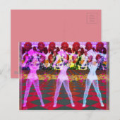 Roos Floor Dancers Briefkaart (Voorkant / Achterkant)