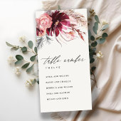 Roos Flora Pampas Grass Seating Chart Table Number Bedankkaart