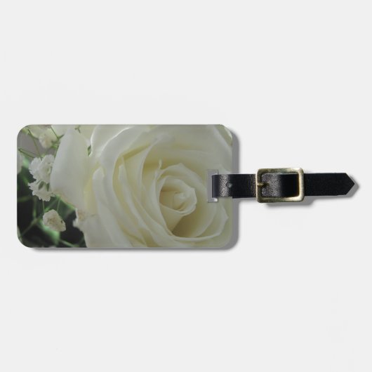 Roos Floral Bagagelabel (Voorkant horizontaal)