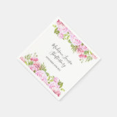 Roos Floral Baptism Christening Servet (Hoek)