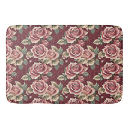  Roos Floral Bath Mat – Romantische Bourgogne