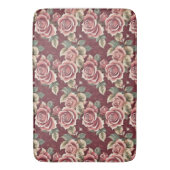  Roos Floral Bath Mat – Romantische Bourgogne (Voorkant Verticaal)