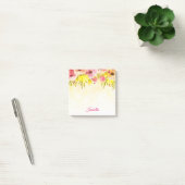 Roos Floral Bloom Lemon Waterverf Post-it® Notes (Kantoor)