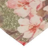 Roos Floral Bloom Raspberry Pink Waterverf Tafelkleed (Gekanteld)