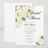 Roos Floral Bouquet Bridal Shower Kaart (Voorkant / Achterkant)