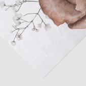 Roos Floral Bouquet Waterverf ontkoppeling Tissuepapier (Detail)