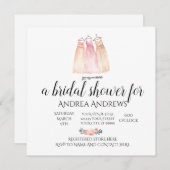 Roos Floral Bridal Shower Kaart (Voorkant / Achterkant)